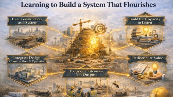 Read more about the article Five lessons construction must learn to build a system that flourishes
